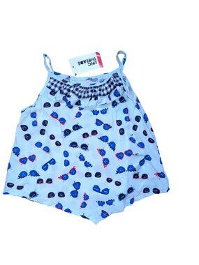 Epic Threads Girls Lightweight 4th Of July Tank Top-Blue-size 4/4T-NWT
